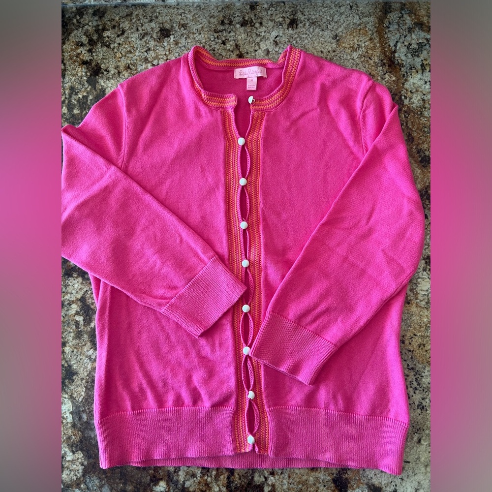 Lilly Pulitzer cardigan sweater size medium
